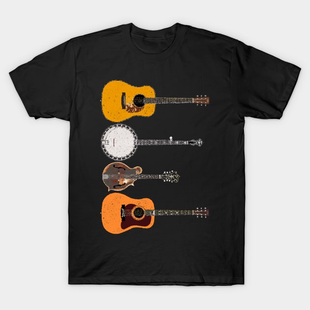 Bluegrass Icons T-Shirt by Daniel Cash Guitar